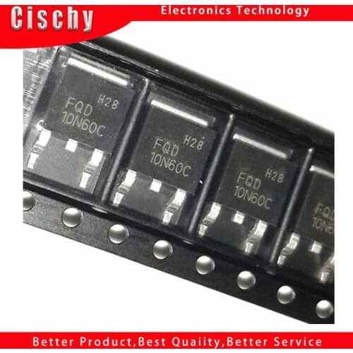 4PCS 10NM60 10N60 FQD10N60C STD10NM60N TO-252
