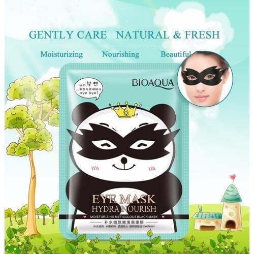 BIOAQUA 50Pcs Black Eye Mask Hydrating Meticulous Fade Dark Circle Eye Bag Anti-Wrinkles Brighten Eye Skin Care
