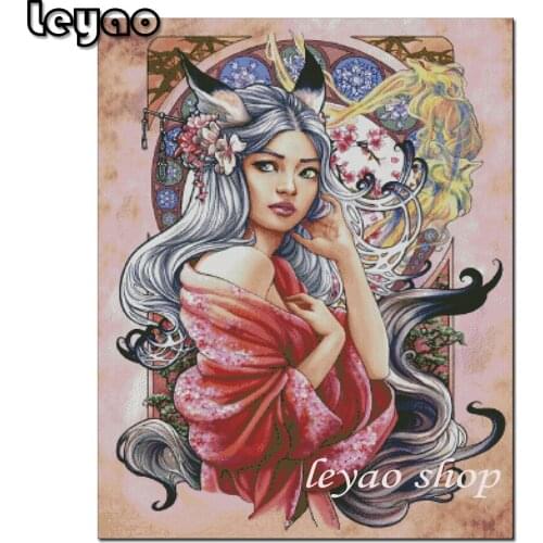 5D Diy Diamond Embroidery Cartoon Woman Diamond Painting Cross Stitch Full Square Drill Mosaic Decoration Beautiful Girl Fairy