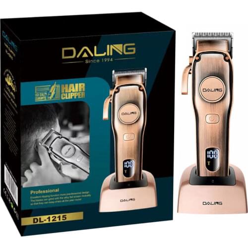 Adjustable cordless professional LCD display hair clipper men barber fade hair trimmer powerful electric hair cutting miachine