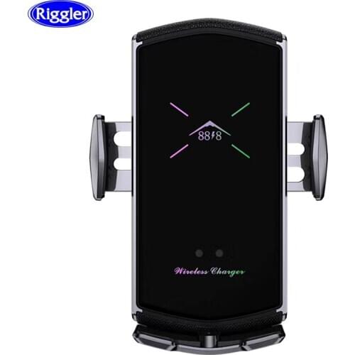 Car Wireless Charge Mount foriPhone 11pro Auto Clamp 15W Fast Wireless Car Charger Holder foriPhone 11 XS MAX XR XS