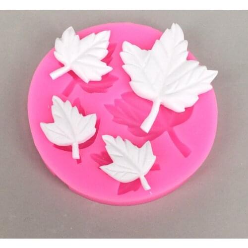 DIY Cake Mold Small Maple Leaf Fondant Silicone Mold Liquid Silicone Mold