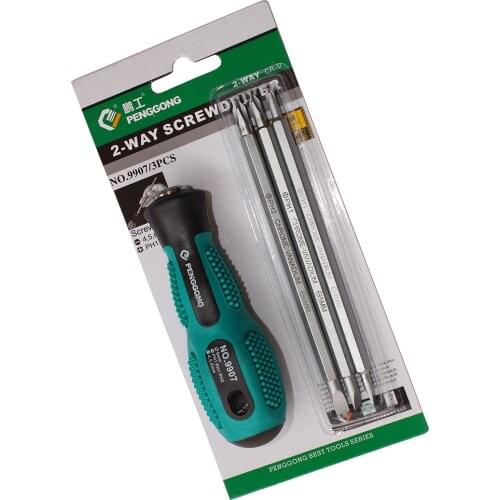 Two-Way Slotted Screwdrivers Bits 3 In 1 Precision Multifunction Screwdriver Bits Adjustable Slotted Screw Driver Repair Tools