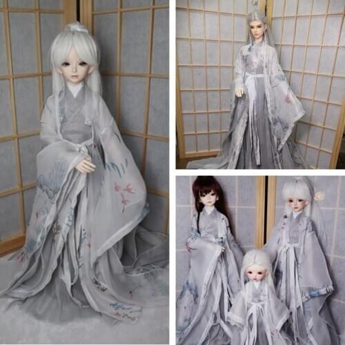 30cm Figure Doll 1/6 1/4 1/3 BJD Clothes Accessories Ancient Costum Hanfu Samurai Suit For BJD/SD YOSD 80cm Strong Uncle A0786