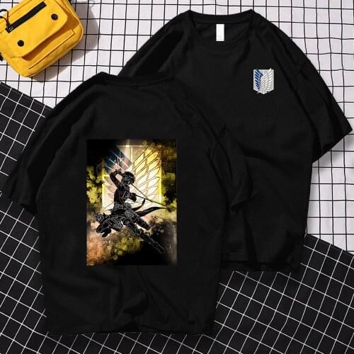 Nakama Double-Sided Printing T Shirt For Men Casual Crewneck Tshirts Harajuku O-Neck Tops Vintage Oversized Clothes Mens 2021