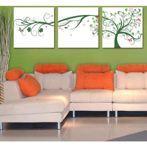 Canvas Art Print Colorful Green Hopeful Life Tree Modern Canvas Wall Pictures for Living Room Wall Art Print Home Decor Unframe