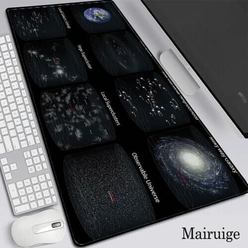 Space Info Graphics RGB Mouse Pad 400x900/300x600mm USB Wired LED RGB Colorful Lighting Gaming Mousepad XXL Mice Mat for Laptop