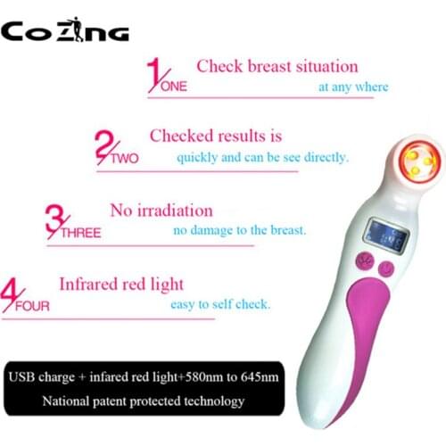 Medical Red near infrared Led Light Therapy Breast Cancer Check Device For Women Home Use