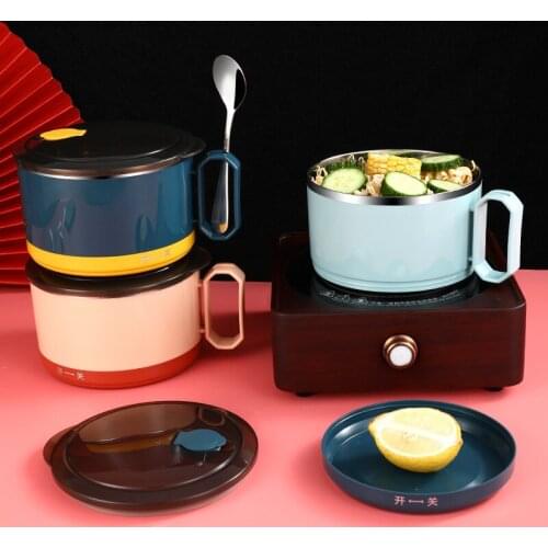 Cute Japanese Lunch Box Heated For Kids Portable Outdoor Stainless Steel Bento Box Leak-Proof Food Container Kitchen Food Box