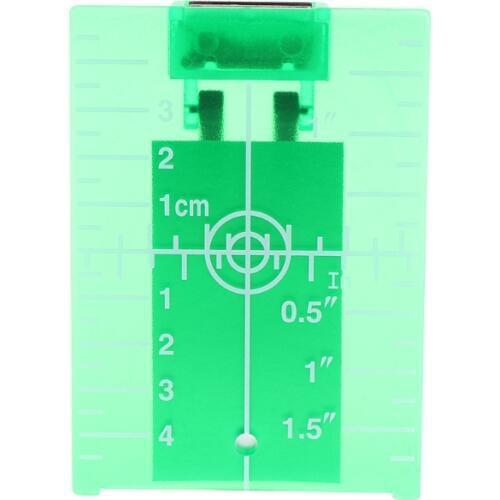 Magnetic Green Target Plate For Rotary Cross Line Laser Level Distance Measurer