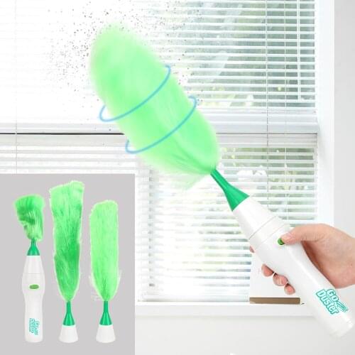 Multifunctional Electric Feather Duster For Home Furniture Car Window Bookshelf Soft Microfiber Dust Cleaner Brush