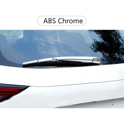 For MAZDA CX-5 CX5 CX 5 2017 2018 2019 Chrome Rear Trunk Window Wiper Arm Blade Cover Trim Overlay Nozzle Garnish Accessories