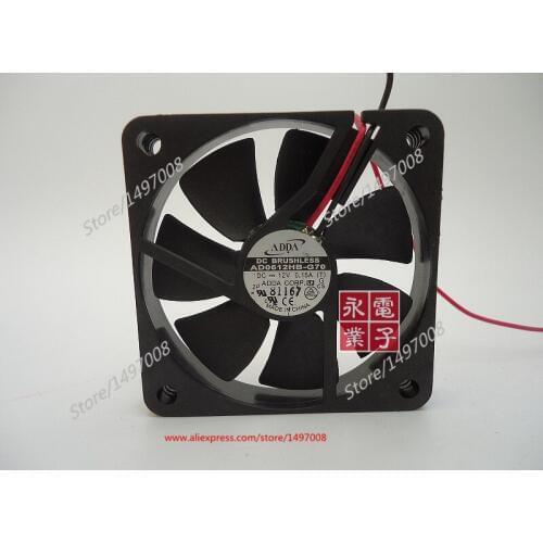ADDA AD0612HB-G70 DC 12V 0.15A 60x60x10mm Server Cooling Fan
