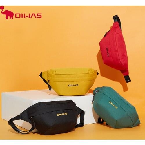 Oiwas Ins Street Trend Chest Bag College Students Womens Waist Bag Purse Girls Pack Fashion Crossbody Banana Travel Belt Bags