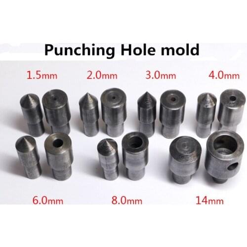 Leather Hole Punching Cutting Craft Electric Tool Die Mold for Electric Machine Setter 2mm . 2.5mm . 3mm . 4mm 8mm 10mm