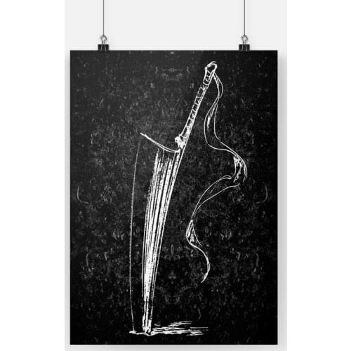 Bleach Ichigos Zangetsu Zampakutoh Poster Canvas Painting Wall Art Decor Living Room Bedroom Study Home Decoration Prints