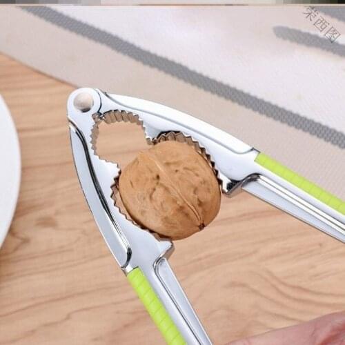 Portable Nut Cracker Kitchen Gadgets Tool Sheller Walnut Opener Plier Metal Opener Nutcracker Kitchen Accessories
