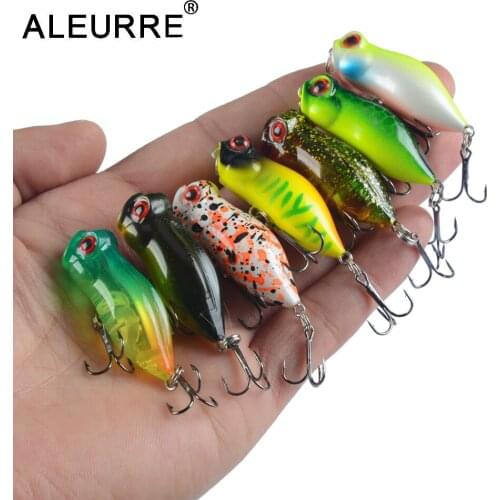 ALEURRE Floating Minnow Fishing Lure Small Artificial Bait Hard Wobblers Pesca Plastic Crankbait 4cm 3.2g 8# Hook Tackle