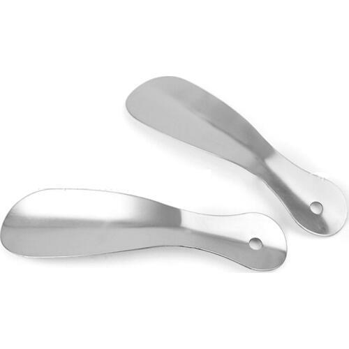 Professional 19cm Shoe Horns Shoehorn Practical Durable Stainless Steel Silver Tone Shoe Horn Lifter Sturdy Slip Easy Handle