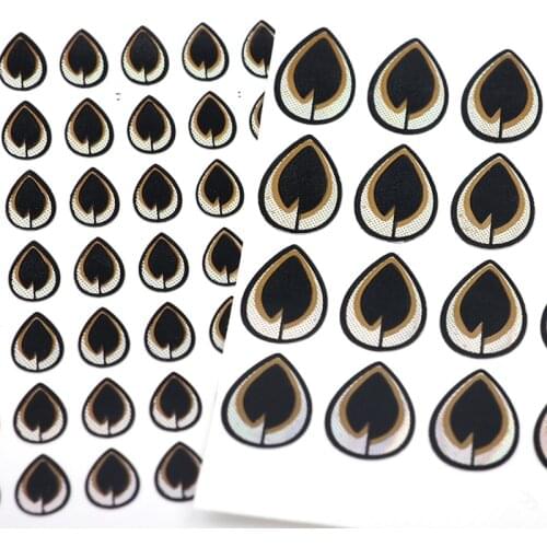 Rompin 70pcs/lot Fishing Accessories 2D Laser Holographic Fishing Lures eyes for metal jigs foam sea fishing lures