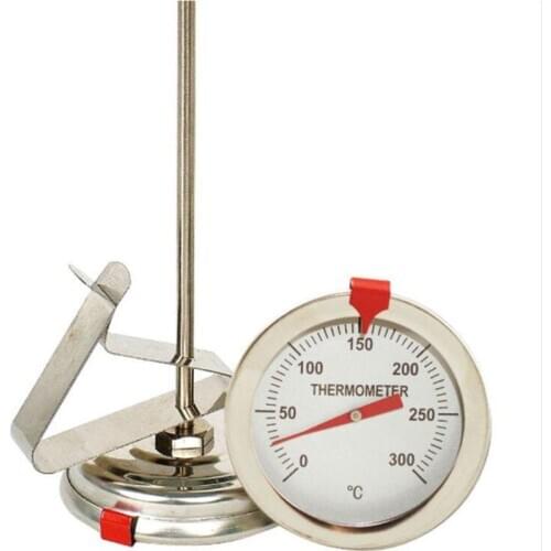 Stainless Steel Probe Thermometer Gauge for BBQ Meat Oil Food Kitchen Oven Cooking Tool Instant Read
