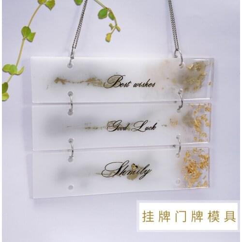 House Door Number Silicone Mold DIY Irregular Crystal Epoxy Listing House Number Door Resin Epoxy Mould