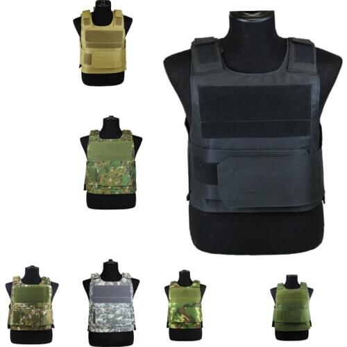 Tactical Vest Military Camouflage Body Armor Sports Wear Hunting Security Protective Vest Army Molle Vest With 7 Colors DYF005