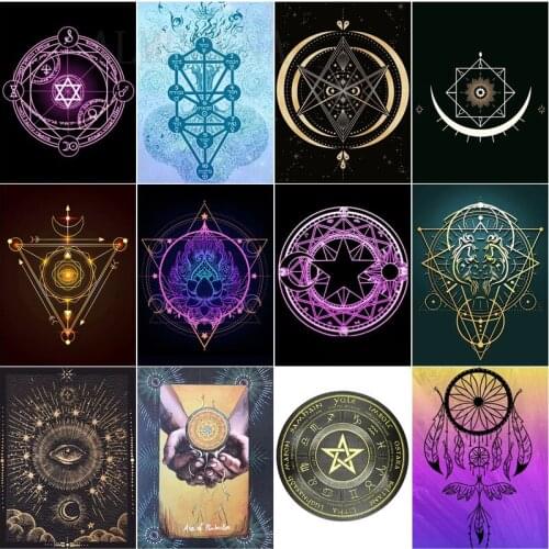 Tarot Brand High Luxury Diamond Painting Nordic Style Cross Stitch Set Bead Embroidery Painting Home Decoration Round Diamond