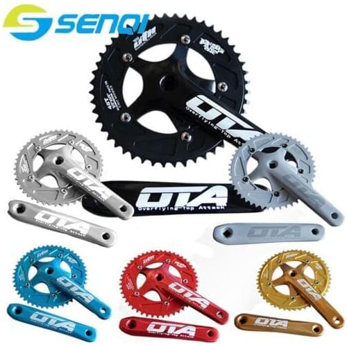 Bicycle Chain Wheel Fixed Gear 48T Aluminum Alloy CNC Cycling Racing Bike Accessories With Crank