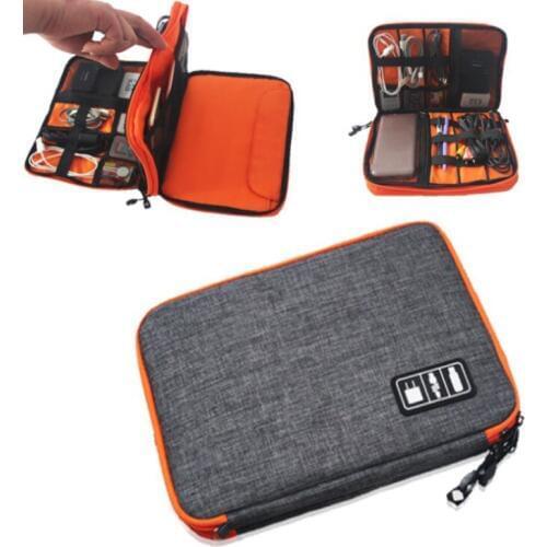 Waterproof Storage Bags Ipad USB Data Cable Earphone Wire Pen Power Bank Travel Storage Bag Kit Case Digital Gadget Devices