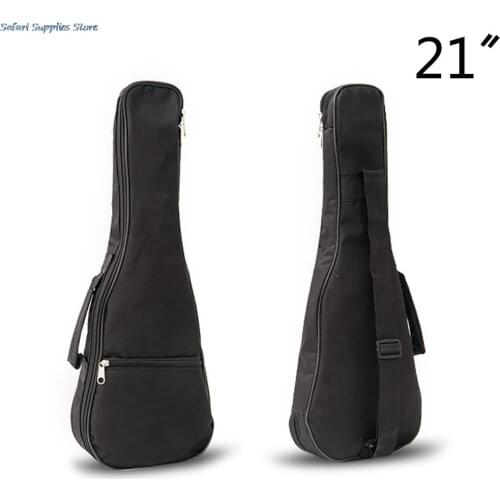 21 inch Ukulele Waterproof Guitar Cover Gig Bag Soft Case Light Gear -Black