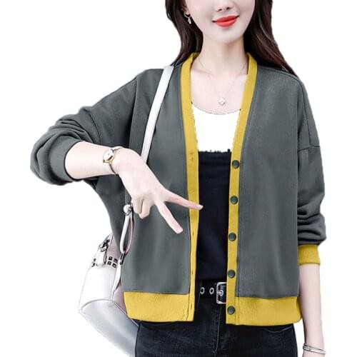 Women Jacket Female Cotton Coat 2021 New Autumn Tops Korean Loose Fashion Cardigan Femme Plus Size Hooded Overcoat 4XLD1025