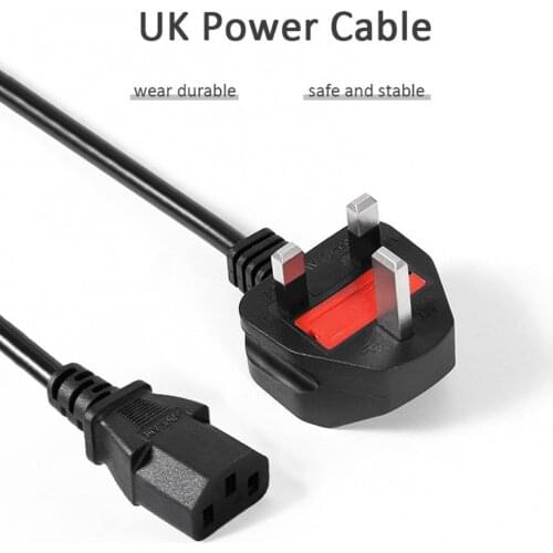 1.5m 400W Universal Household Appliances UK Plug PC Power Adapter Cable Cord