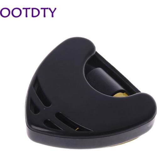 1 pc Guitar Pick Holder Plastic Plectrum Case Mediator Quick Storage Self Adhesive Triangle Shape