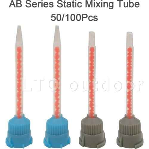 10:1 Static Mixer Resin AB Glue Mixing Tube Mixing Nozzle Syringe Set for Two Component Liquid Mixing Machine AB Glue Gun