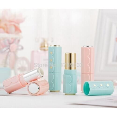 10/30/50pcs Free Shipping Empty Pink/Green Lip Balm Tubes 12.1mm Diameter Containers Lipstick Tube Refillable Bottles Lip Tubes