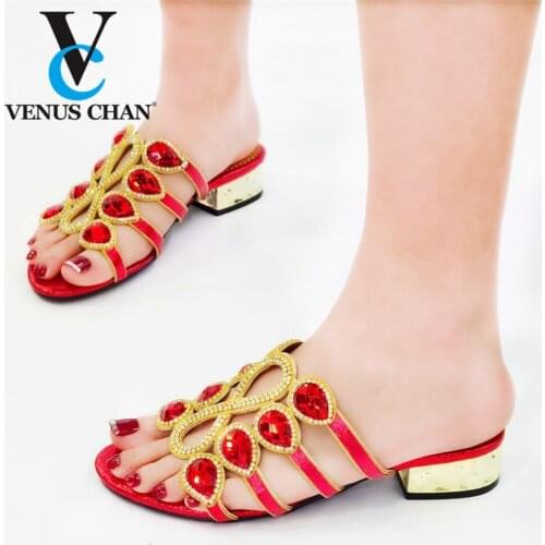 2021 Latest Design African Women Shoes Wedding Shoes for Women Bride Fashion Women Open Toe Shoes Slippers on Party Pumps 2021