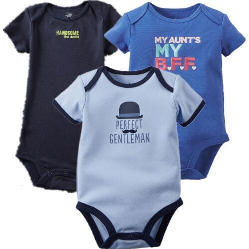 3 piecs/lot 2016 New Fashion Kids Boys Clothes Cartoon Fish Rompers Boy Girls Wear Baby Romper Baby Clothing Freedrop Shipping