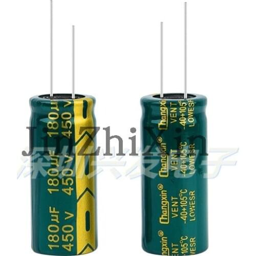 450V180UF high frequency low resistance long life high temperature resistance electrolytic capacitor size 18X40 can replace 400V