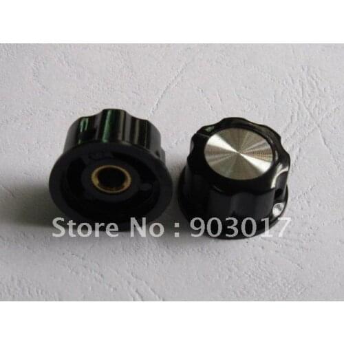 50 pcs per lot Skirted Knob A03 For Standard Pots Black 26.6mmx14.8mm Hole Diamete 6mm hot sale high quality