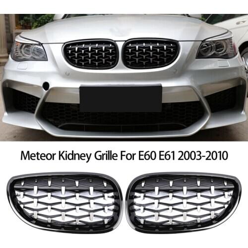 Front Bumper Kidney Grill Diamond Grille for BMW E60 E61 5Series 550I 535I M5 2003-2010 Meteor