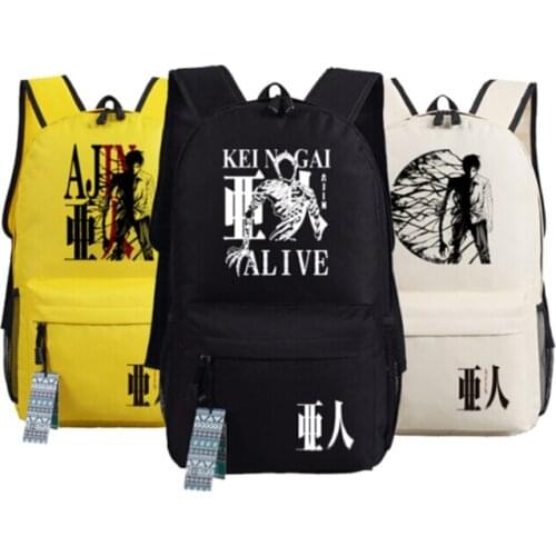Anime Ajin NagaiKei Backpack Unisex School Students Bag Cartoon Book Gift