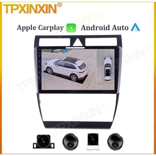 6+128G For Audi A6 1997-2004 screen Auto Car Radio Multimedia Video Player Carplay Head Unit GPS Navigation 360 Camera
