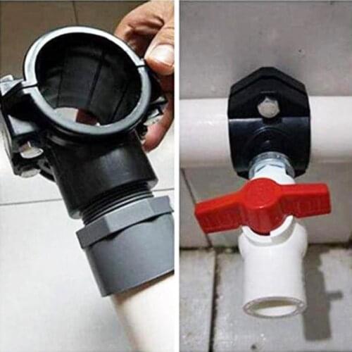 Household Mini PE Tube Saddle Drain Valve Adapter Quick Coupling Repairing Tool