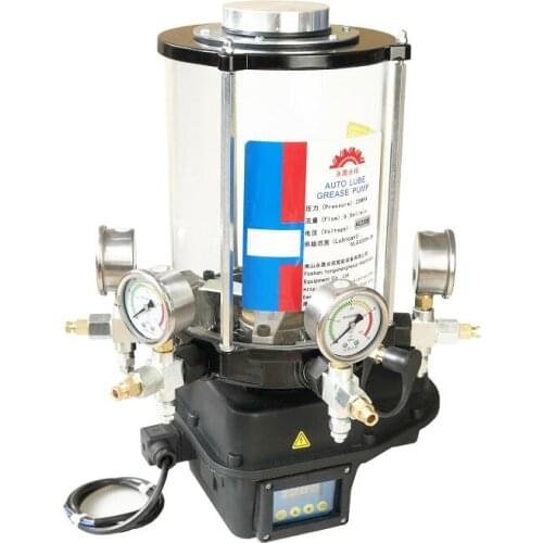 Electric grease lubrication pump lubricator oiler digital panel 1-4 outlet 4L EGM-A for heavy machinery forging agricultural