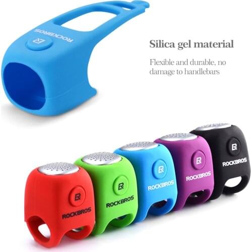 Electric Cycling Bell 110 dB Horn Rainproof MTB Bicycle Handlebar Silica Gel Shell Ring Bike Bell Bicycle Accessories