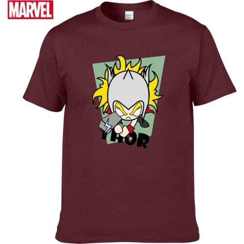 Marvel The Avengers Thor T-shirt Comfortable Breathable 100% cotton Fashion clothes for teens Tops Man summer clothes #144