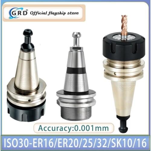 Precision 0.001 mm ISO30 ER32 45L 60L G2.5 woodworking engraving machine, CNC precision engraving machine tool holder
