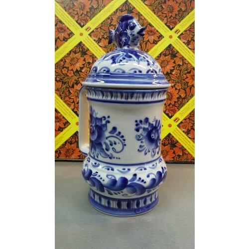 Гжельские узоры Beer Mugs