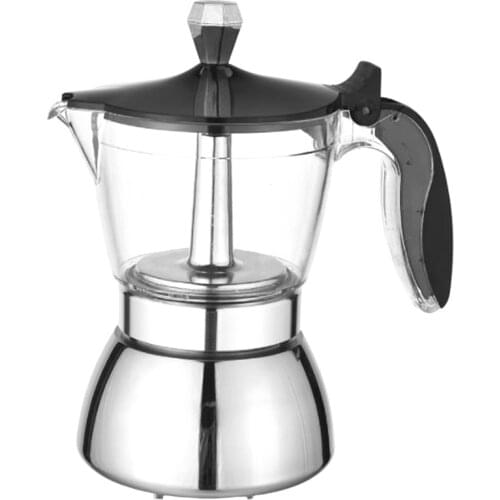 Moka Pot, 4 Cup Stovetop Espresso Maker -Cuban Coffee Percolator Machine Premium Moka Italian Espresso Coffee Maker